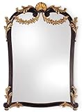 Casa Padrino Luxus Barock Spiegel Antik Schwarz/Gold - Handgefertigter Italienischer Barockstil Wandspiegel - Luxus Möbel im Barockstil - Luxus Qualität - Made in Italy
