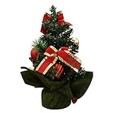 Warmhm 1 Stück Mini-Weihnachtsbaum Künstlich Für Weihnachtsstrumpf Dekoration Für Regale Weihnachts-Desktop-Baum Weihnachts-Blumendekoration Weihnachts-Deko-Baum-Modell