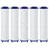 Graplan 6 Stück PP Baumwolle Filter für Duschkopf,Shower Head Filter, PP Baumwolle Filter 9,5 x 2,8 cm Duschkopf Filter von Verunreinigungen Drei Filterschichten für Duschkopf
