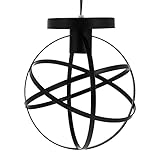 OSALADI 2 Stück E-Mount Rustikale Leuchten Wohnzimmer Bauernhaus Ball Küche Käfig Schlafzimmer Unterputzleuchte Metall Zimmerlampe Hängende Schwarzlicht Decke Industriell Vintage Für