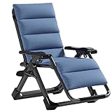 MIUXE Klappbare Sonnenliegen, 168°Verstellung Zero Gravity Chair, Patio Sonnenliegen mit Tassen- und Telefonhalter, Outdoor Liegestühle für Patio Garten Strand Pool für Patio Garten Strand Pool
