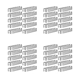 KLKNE 40 Stück ovale Tortenringe, perforierter Backring, Gebäckring, Edelstahl-Kuchen-Törtchen-Formringe, Backkuchenring