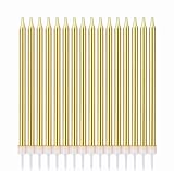 geburtstags kerzen，18 Stück Geburtstagstorte KerzenGeburtstagskerzen für Kuchen für Party Hochzeit Geburtstagstorte Dekoration Zubehö（Gold）