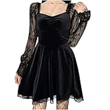 Halloween Kostüm Damen Viktorianisches Kleid Mittelalterliches Kleider Retro Abendkelid Gothic Kleidung Karneval Partykleid Renaissance Ballkleid Cosplay Cocktailkleid Trachtenkleid für Frauen