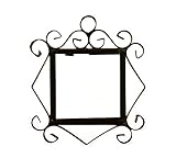 Atalaya Zahlenfliesen und filigrane Metallrahmen, handbemalt, 11 x 5,5 cm, Grün