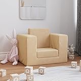 JUNZAI Kindersofa, Mini Sofa, Sofa Klein, Kindercouch, Couch, Kleine Couch, Kinderzimmer Möbel, Kuschelecke, Mini Sofa for Kids, Creme Weich Plüsch
