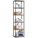 AKORD | Loft 50 cm Bücherregal | Moderner Schrank | 6 Einlegeböden| Bücher Regal | Robust | Unverwüstlich | Stabil | Leicht zu montieren | 24 Monate Garantie