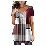 Bluse Damen Elegant ärmellose t-Shirt Tops Shirt Oberteile Frauen Schwarz Kleidung Frau Sommer Shirts Top Damen V-Ausschnitte Tshirt Casual Rundhals Klamotten Teenager Mädchen