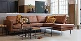 Eckgarnitur Rodeo Leder Cognac Couch Sofa Ecksofa Ledercouch Longchair rechts