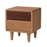 Nachttische Einfacher Japanischen Stil Massivem Holz Eckschrank Aus Weißer Eiche Kleine Kommode (Color : Brown, Size : 45 * 40 * 50cm)