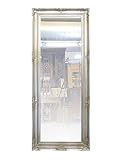 Spiegel in Silber im antiken Stil | Wandspiegel Garderobenspiegel | 60x180 cm (9836)