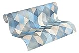 A.S. Création Vliestapete Scandinavian 2 Tapete geometrisch grafisch 10,05 m x 0,53 m blau braun grau Made in Germany 367863 36786-3
