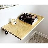 Kleiner, an der Wand montierter Klapptisch, schwebendes Drop-Leaf-Regal aus Holz für Laptop-Schreibtisch, Nachttisch, Gaming, faltbare hängende Wand-Schreibtischregale mit Halterungsset ( Size : L120x