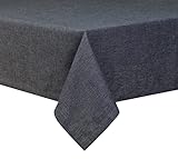 Simurq Tischdecke Abwaschbar- Wasserabweisend |Tischdecke rechteckig Leinenoptik -Lotuseffekt | Pflegeleicht & fleckenabweisend Tischdecken |Tischdecke Grau -Tischtuch Table Cloth (grau, 130x170 cm)