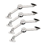 4 Stück hydraulische zufällige Anschlagscharniere, verstellbare Scharniere für Küchenschrank, Türstützstangen, Möbel, Kleiderschrank, Hebeklappen