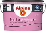 Alpina Wandfarbe, Farbrezepte 2,5 Liter Party Pink Matt, hochdeckende Farbe