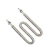 Electric Immersion Heater 380v Finned Heating Element M18 Tubular Air Fin Heater for Oven/Load Band 1kw/1.5kw/2kw/2.5kw/3kw (Color : 3KW Voltage : 2) (2.5kw 3)