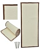 nanook Kratzbrett Sisal Wendekratzmatte Kratzmatte mit Plüsch - extragroße Kratzfläche 110 x 45 - Robustes Teppich Kratzgewebe - Kratzfest