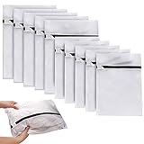 Eyscoco Wäschesack Wäschenetze,10 Stück wäschenetz für waschmaschine, Wiederverwendbare Wäschebeutel Reise, Mit Mesh-Wäschebeutel Mit Reißverschluss Für Kleidung,Blusen,BHS,Unterwäsche Usw