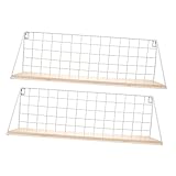 UPKOCH 2 Stück Regal Aus Holz Wandregale Zur Aufbewahrung Wandregal Dekoratives Wandregal Wohnzimmer Schwebendes Regal Wandregale Badezimmer Lagerregal Eisenregal