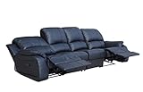 Voll-Leder Couch Sofa-Garnitur-Relaxsessel Fernsehsessel 5129-4-S