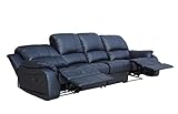 Voll-Leder Couch Sofa-Garnitur-Relaxsessel Fernsehsessel 5129-4-S