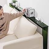 ISolay Grüner Konsolentisch Aus Acryl, Schmaler Couch-Beistelltisch, Dekorativer Langer Kasten, Eingangsbereich Tisch für Flur, Wohnzimmer, Foyer, Schlafzimmer