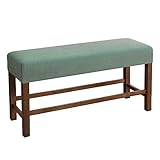 JHLD Jacquard Universal-Bezug Für Esszimmer-Bank, Elastische Abnehmbar Dining Bench Cover Waschbarer Esszimmer Bankhussen Anti-Rutsch Möbelschutz Für Wohnzimmer Schlafzimmer-grau Grün-Large