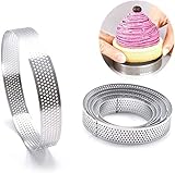 NALsa Formenschneider Edelstahl Tortenform Ring Tartlet 6/7/8/9/10cm Kuchen Mousse Formen Kekse Gebäck Kreisschneider Tortenring Formen Backset