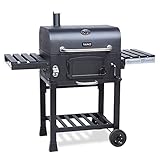 TAINO Hero BBQ Smoker GRILLWAGEN Holzkohle Grill Grillkamin Standgrill Räucherofen Zubehör