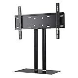 Universal-TV, Sockelständer für 32–65 Zoll, höhenverstellbare Tisch-TV-Basishalterung für LCD mit Glassockel, TV-Ständer, vertikales Rack, TV-Rack Good