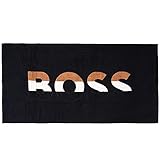 BOSS Men's Bold Beach_Towel, Black1, ONESI