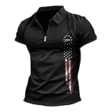 Hemden Herren Langarm Jeanshemd Uv Shirt Herren T-Shirts Für Jungen Regenbogen Tshirt Gym Tshirt Herren 3D Tshirt Herren Tshirt Schwarz Fahrrad Shirt Herren Kurzarm(Schwarz,3XL)