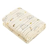 Baumwoll Babydecke Für Neugeborene 6-lagige Baumwollgaze Weiche Saugfähige Wickeldecke Atmungsaktiv Für Betten Dusche Geschenk