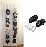 Wommty CapRack Kappenhalter/Ballcap Hut Rack Aufbewahrung/Baseball Cap Halterung/Handtasche Rack Organizer mit 16 (2 x 8) Haken