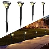 ARTINABS Solarlampe für Außen, Solarleuchten Garten LED mit Bewegungsmelder 2 Modi IP65 Wasserdicht Wegeleuchten Auto Ein/Aus für Garten, Terrasse, Pfad, Rasen