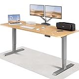 Desktronic Höhenverstellbarer Schreibtisch (200x80cm) - Schreibtisch Höhenverstellbar Elektrisch mit Flüsterleisem Dual-Motor & Touchscreen - Hohe Tragfähigkeit - Stehtisch HomePro