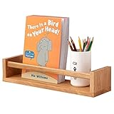 TREOAKWIS Eiche Schweberegal Wandregal 40 cm Schwimmende MassivHolz Bücherregal Kinderzimmer Wandregale für Zeitschrift Wohnzimmer Bad Schlafzimmer Dekor Küche Gewürzregal