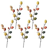 FAVOMOTO 5 Stücke Ostereier Deko Zweige Künstliche Zweige für Bodenvase Dekozweige Styroporeier Blumenstrauß Osterdeko Eier Dekoeier Kinder DIY Kranz Girlande Ostern Dekoration