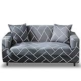 HOTNIU Elastischer Sofabezug 3 Sitzer Sofahusse Strech Sofa Überzug Couch Cover Muster Couchbezug Sofabezüge Schonbezug Couch Antirutsch Hussen für Sofas mit 1 Kissenbezug, Pattern_qhxt