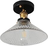 ANDILE Deckenleuchte for den Außenbereich, Foyer, Zuhause, amerikanische Vintage-Deckenleuchte, Innendurchgang, E26, halbbündige Montageleuchte, for Flur, Balkon, Eingangstür vorne