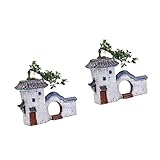 YARNOW 2 Stück Bonsai-Übertopf Übertopf Chinoiserie-Übertopf Tischdekoration Porzellan-Blumentopf Übertopf Bonsai-Topf Sukkulenten-Übertopf Sukkulenten- Topfpflanze