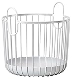 Zone Denmark Inu Korb zur Aufbewahrung, Kleiner Aufbewahrungskorb für Küche, Bad, Kinderzimmer, Home-Office, aus Metall, Durchm. 20 cm, Höhe 20 cm, Soft Grey