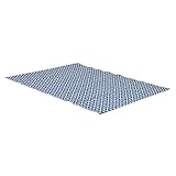 greemotion Outdoor-Teppich Santo aus 100 % Polypropylen, blauer Teppich mit Muster, pflegeleichter Wendeteppich für in- & outdoor, ca. 200 x 150 cm