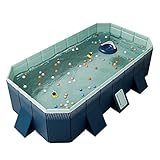 Aufblasbares Quadratisches Planschbecken, Kinderbecken, Große Aufblasbare Kostenlose Badebecken, Aufblasbare Babybadewanne, Tragbarer Innen Und Außenbadewannenpool