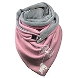 Feiboyy Dreieckstuch Damen Baumwolle Elegant Drucken Dreieckstuch langer Schal Soft Wrap Dreieckschal Mehrzweckschal für Frauen Scarf