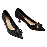 C.Paravano Pumps Damen I Damen Schuhe Pumps I Pumps Damen Schwarz I Pumps Elegant Damen I Damen Pumps Weiß I Damen Pumps Leder I Schwarze Pumps Damen Black 39