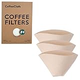 Earthtopia 3er Set Wiederverwendbare Kaffeefilter aus Stoff | 100% Bio-Baumwolle | Filtertüten für Kaffeemaschine und Handfilter | Permanentfilter Mehrwegfilter Dauerfilter (Größe 4)