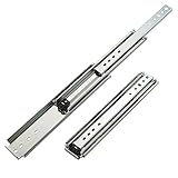 TRUNXUCL Schubladenführungen mit Vollauszug, Seitliche Montage, Kugelgelagerte Schubladenschienen für Schrank, Kommode, Kleiderschrank, Küche, 1 Paar (Size : 45.72cm/18in)