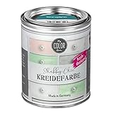 My COLOR Room Shabby Chic (Smaragdgrün - 750 ml) Kreidefarbe für Möbel im Innen- und Außenbereich - Kreidefarbe für Shabby Chic Farbe für Holz - Möbelfarbe In-/ Outdoor